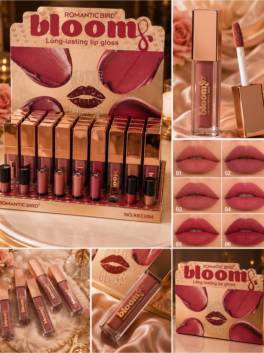 Bloom Long-Lasting Lip Gloss — Mauve Pink